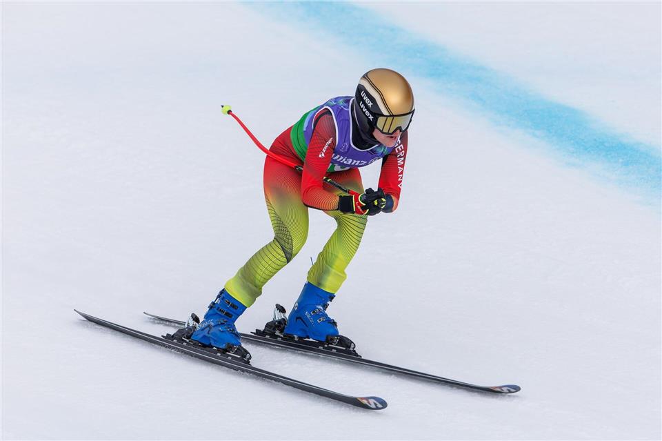 In rasender Fahrt: Andrea Rothfuss.Philipp von Ditfurth/dpa