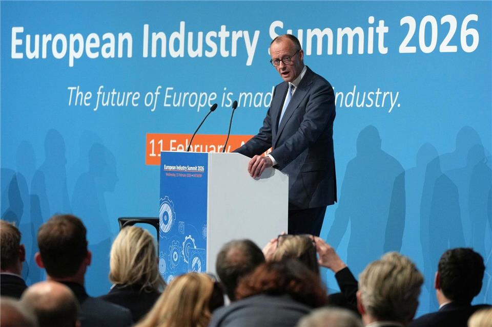 In seiner Rede grenzte sich Merz bewusst von Macron ab. Virginia Mayo/AP/dpa