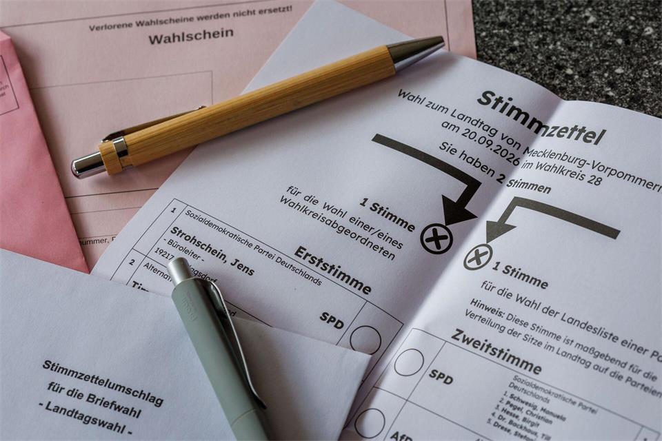 In wenigen Tagen öffnen die Wahllokale in MV für die Landtagswahl. (Symbolbild)Jens Büttner/dpa