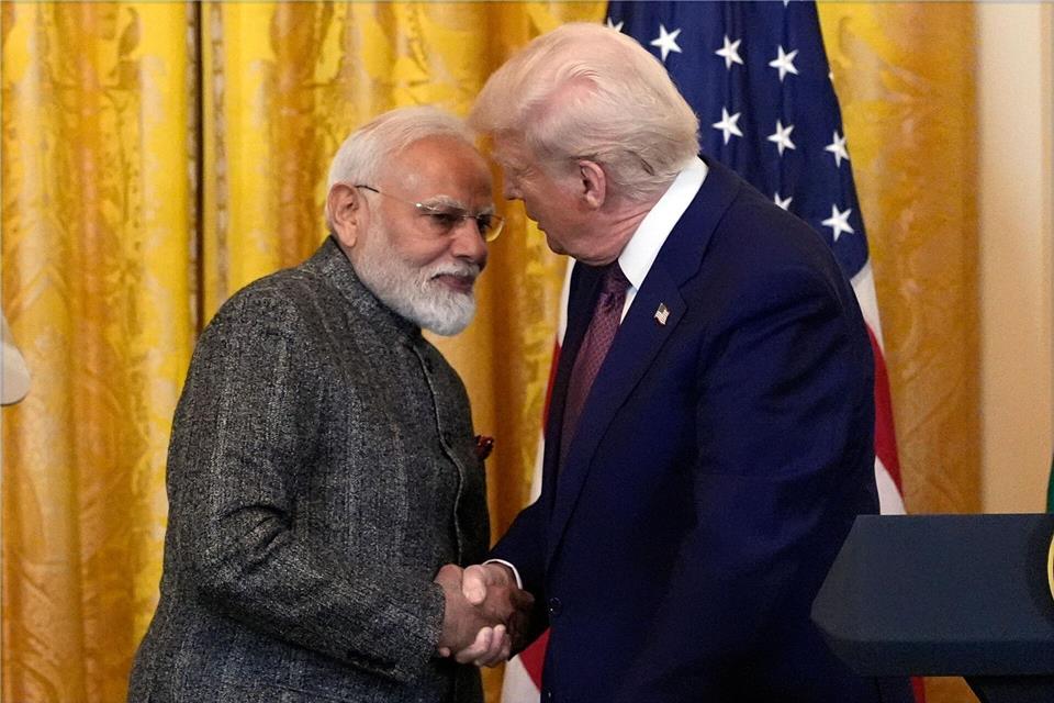 Indien wird nicht mehr mit US-Strafzöllen wegen Ölgeschäften mit Russland belegt. (Archivbild)Alex Brandon/AP/dpa