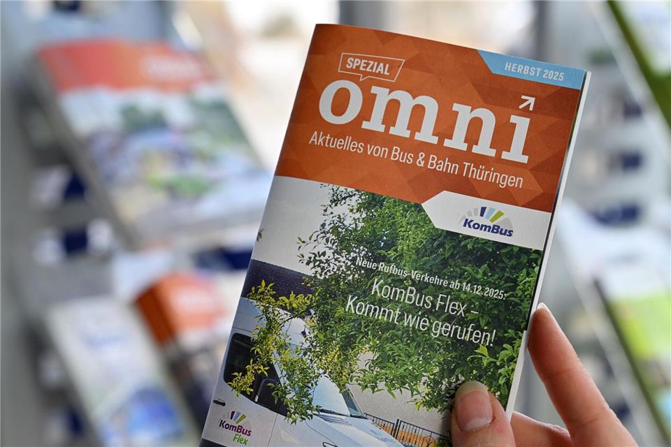 Infos zu dem neuen Angebot gibt es unter anderem in Flyern.Martin Schutt/dpa