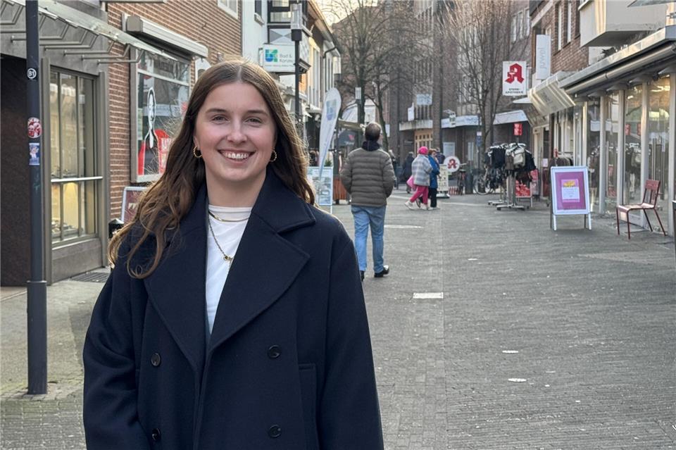 Innenstadtmanagerin Theresa Buß sieht die Entwicklung von Borkens Zentrum optimistisch.