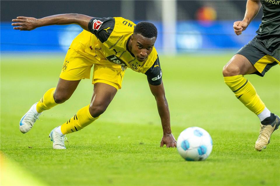 Ins Straucheln geraten: Youssoufa Moukoko will seine Karriere wieder in Schwung bringen.David Inderlied/dpa