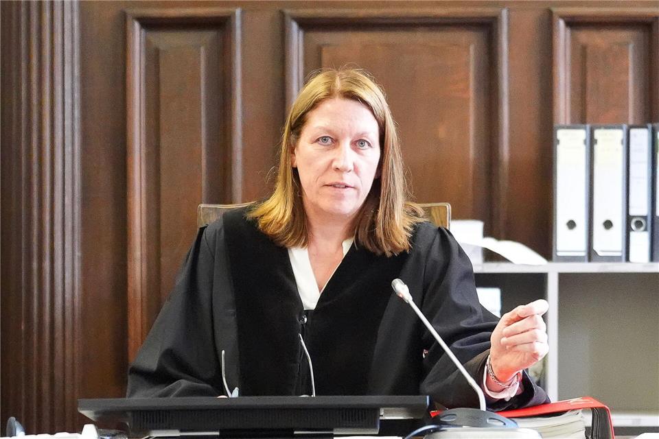 Isabel Hildebrandt ist die Vorsitzende Richterin in dem Prozess.Marcus Brandt/dpa Pool/dpa