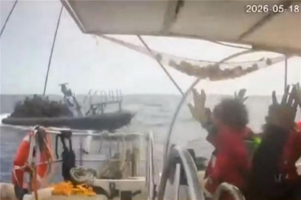 Israels Marine hat nach Regierungsangaben die Protestaktion der Gaza-Hilfsflotte „Global Sumud Flotilla“ beendet. Uncredited/Global Sumud Flotilla/AP/dpa