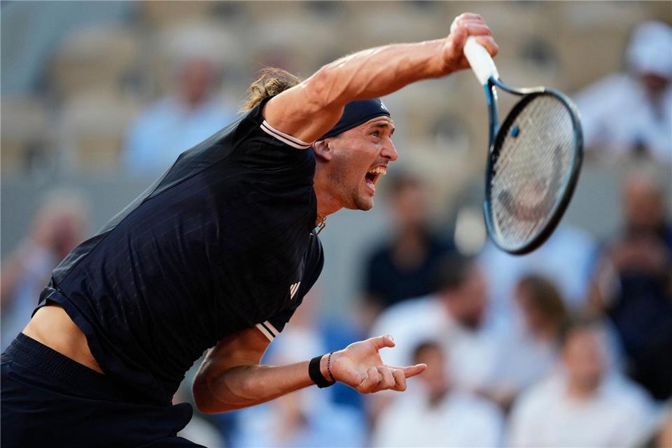 Ist für die meisten plötzlich der Turnierfavorit: Alexander Zverev.Christophe Ena/AP/dpa