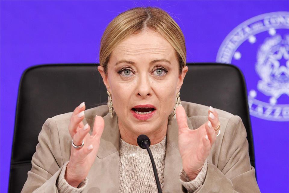 Italiens rechte Ministerpräsidentin Giorgia Meloni treibt den Umbau der Justiz voran. (Archivbild)Roberto Monaldo/LaPresse/AP/dpa