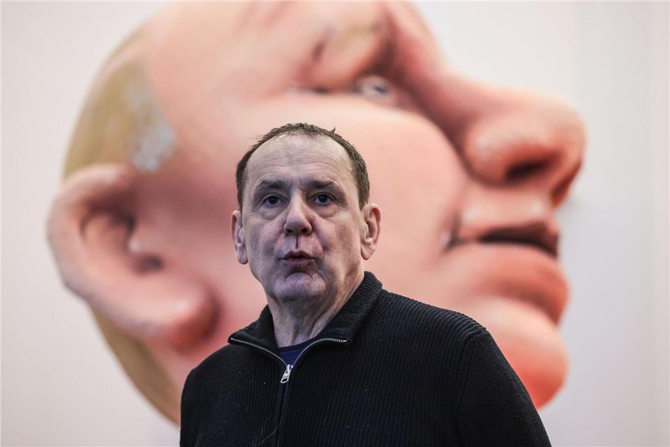 Jacques Tilly vor Putin-Figur (Archivbild)Oliver Berg/dpa