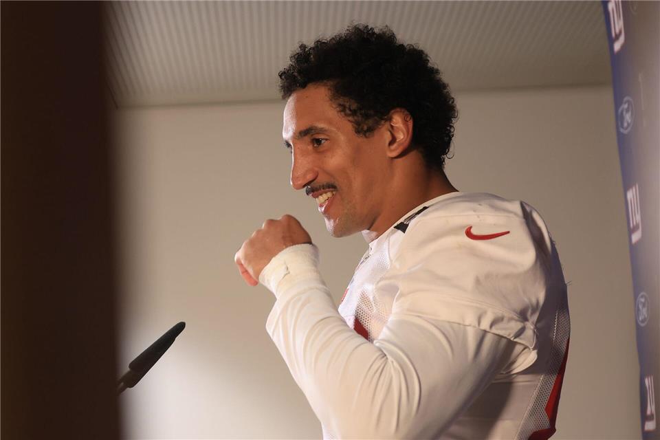 Jakob Johnson gehört wieder dem aktiven Kader der Texans an. Karl-Josef Hildenbrand/dpa