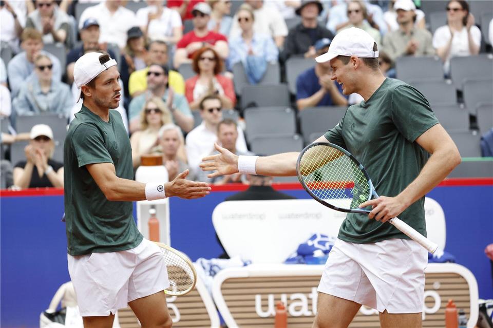 Jakob Schnaitter (l) und Mark Wallner schieden im Halbfinale aus.Georg Wendt/dpa