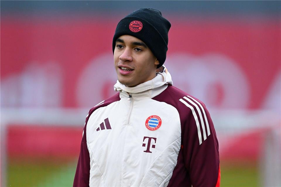 Jamal Musiala trainiert schon wieder beim FC Bayern. Sven Hoppe/dpa