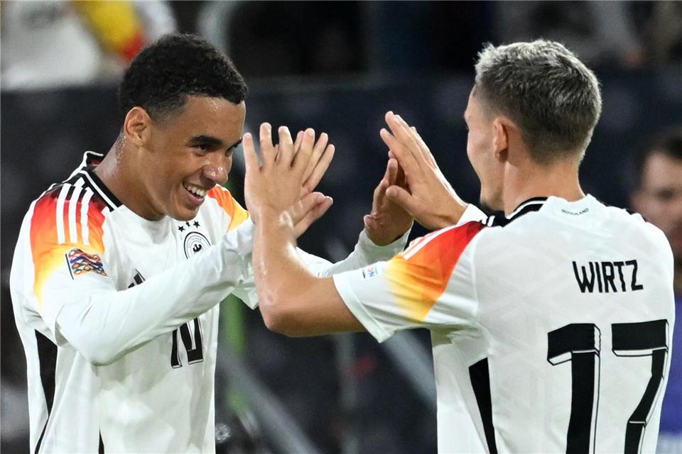 Jamal Musiala und Florian Wirtz: Als „Wusiala“ wollen sie jetzt die WM-Bühne rocken. (Archivbild) Fabian Strauch/dpa