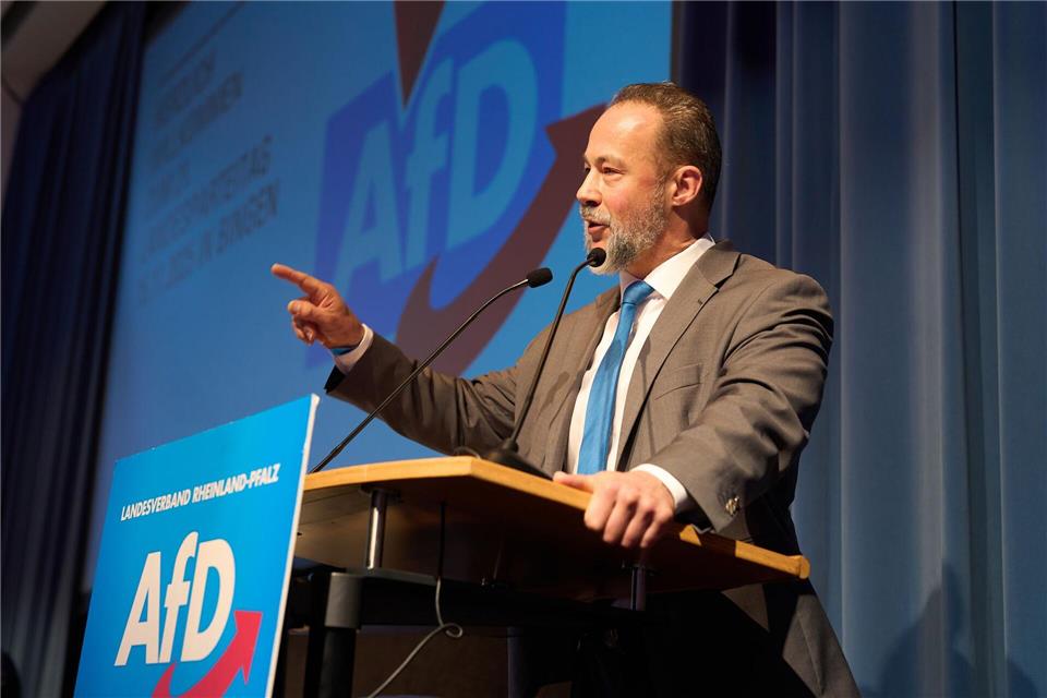 Jan Bollinger ist Spitzenkandidat der AfD bei der Landtagswahl im März.Thomas Frey/dpa