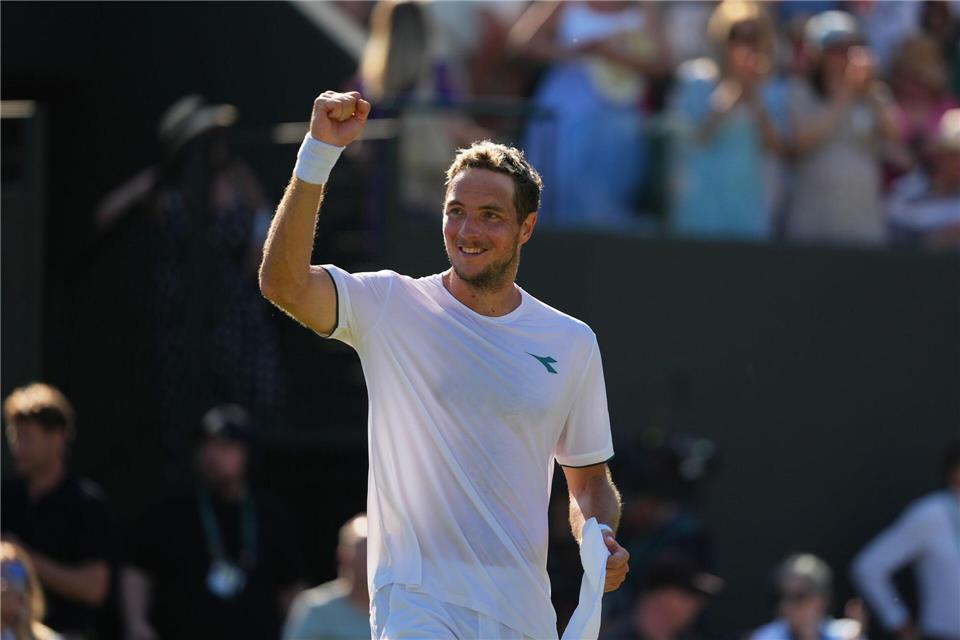Jan-Lennard Struff bestreitet am Sonntag sein bisher wichtigstes Spiel in Wimbledon.Kirsty Wigglesworth/AP/dpa