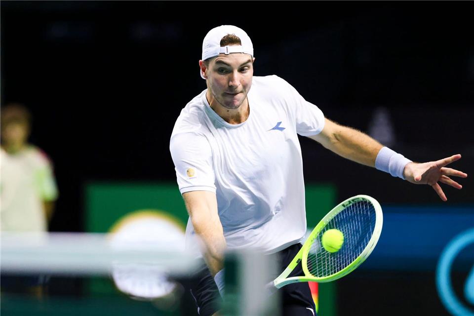 Jan-Lennard Struff bewies in seinem Match gegen Yoshihito Nishioka Nervenstärke. (Archivbild)Frank Molter/dpa