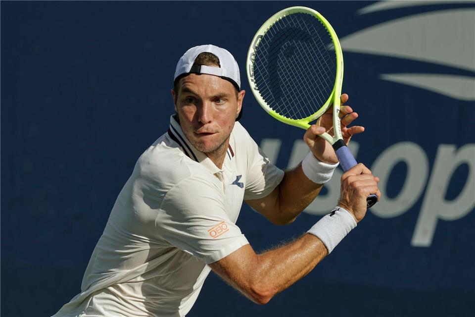 Jan-Lennard Struff kämpft sich bei den US Open in die zweite Runde.Adam Hunger/AP/dpa