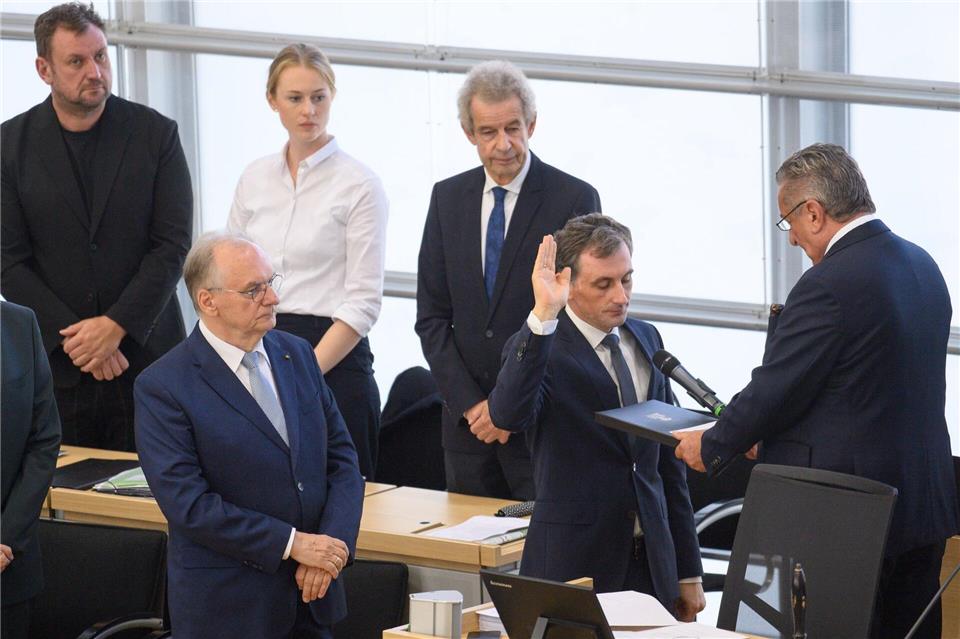 Jan Riedel wurde nun vereidigt.Klaus-Dietmar Gabbert/dpa
