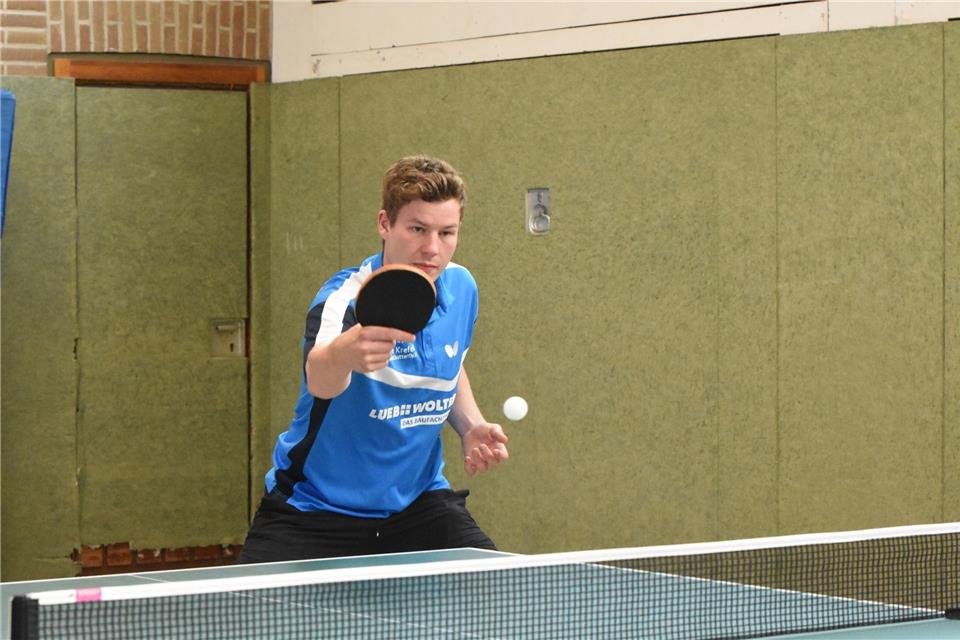 Jannik Weidemann war an zwei Punkten des TV Borken gegen Meiderich beteiligt.