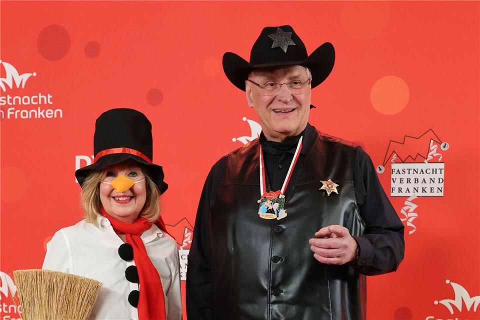 Jedes Jahr verkleidet sich Innenminister Joachim Herrmann als Sheriff. Seine Frau überlegt sich immer eine neues Kostüm.Daniel Löb/dpa