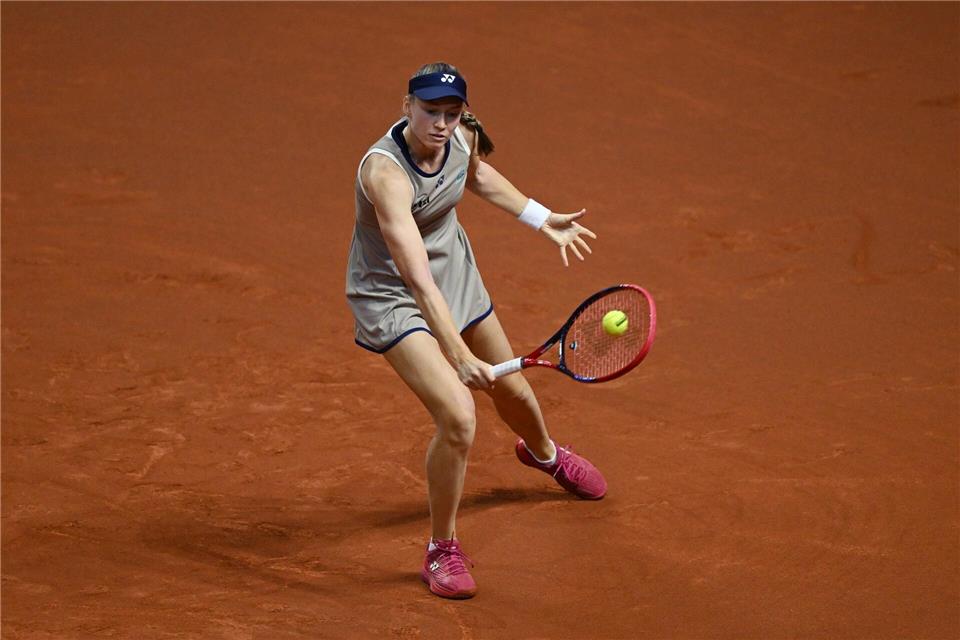 Jelena Rybakina steht wie 2024 in Stuttgart im Endspiel.Marijan Murat/dpa