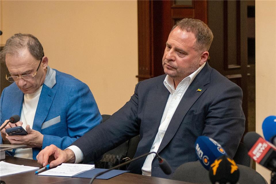 Jermak war die rechte Hand von Präsident Wolodymyr Selenskyj. (Archivfoto)Dan Bashakov/AP/dpa