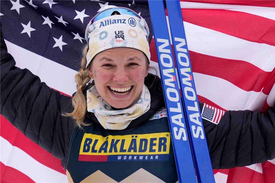 Jessie Diggins hört nach dieser Olympia-Saison auf. (Archivfoto)Matthias Schrader/AP