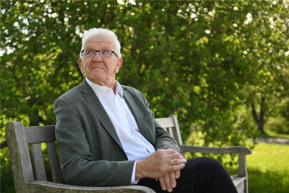 Jetzt ist es rum – und Kretschmann freut sich auf die Zeit, die kommt.Marijan Murat/dpa