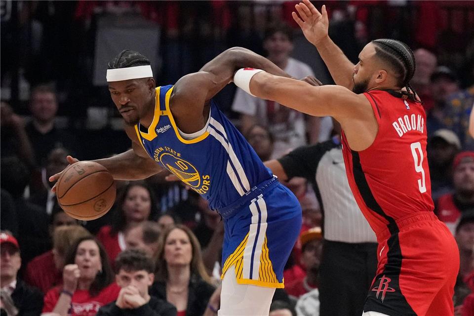 Jimmy Butler verletzte sich und fehlte den Warriors spürbar.Karen Warren/AP/dpa