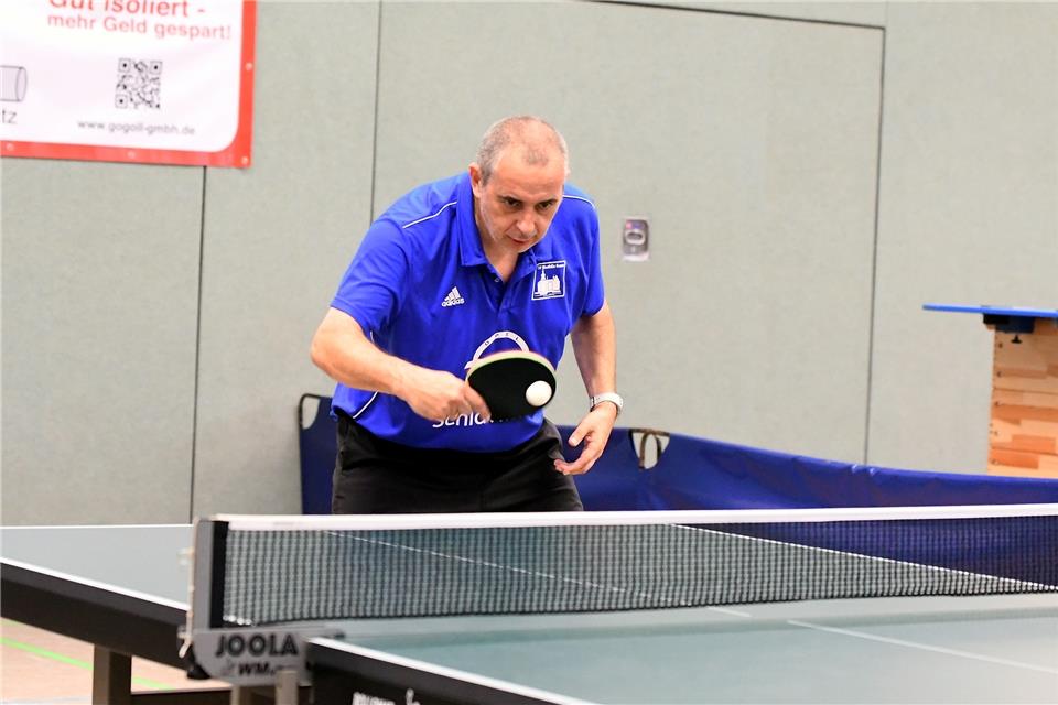 Jörg Lange holte mit seinem Doppelpartner Christian Klüppel im Duell mit Südlohn einen Punkt für den Bezirksoberligisten Gemen.