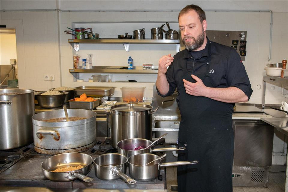 Jörg Schaffeld hat das Restaurant Grüneklee vor zehn Jahren mit seiner Frau Katharina eröffnet.