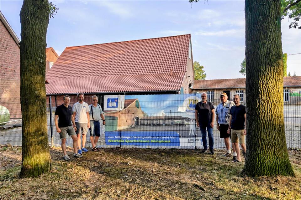 Jörg Südholt, Martin Rentmeister, Uwe Lechtenberg, Michael Lunke, Klaus Brokamp und Marcus Innig (v.l.) freuen sich über die Förderung.