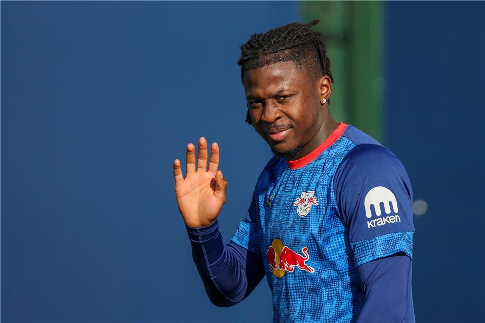 Johan Bakayoko von RB Leipzig markierte gegen Altglienicke das Siegtor. (Archivbild)Jan Woitas/dpa