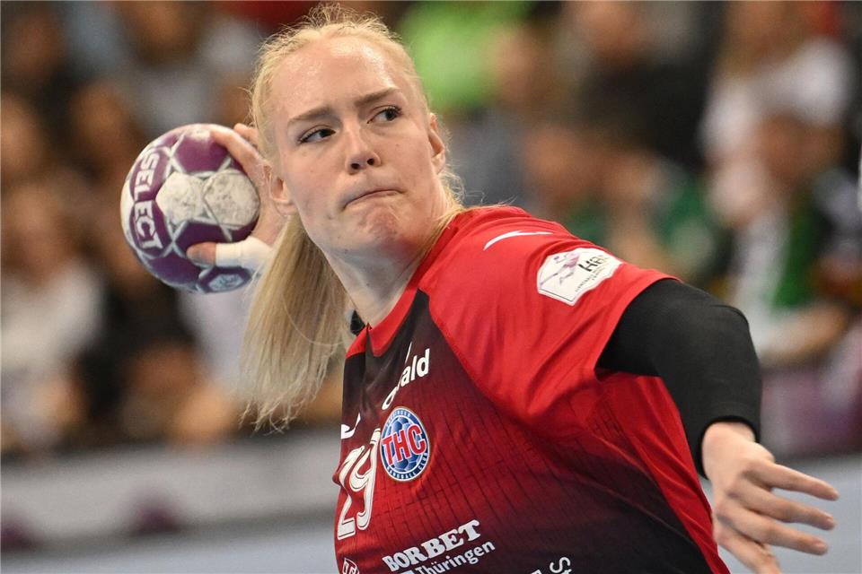 Zwickau ist gegen THC ohne Chance Johanna Reichert erzielte 14 Treffer.Marijan Murat/dpa