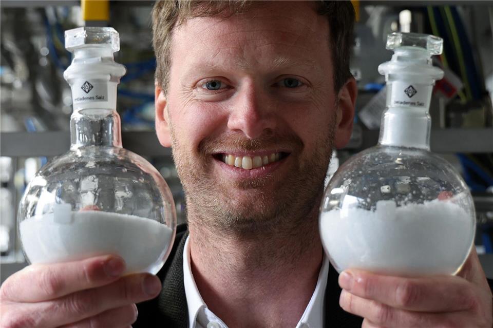 Johannes Emigholz, Geschäftsführer von Akros Energy, sieht viele Vorteile in der Wasserstoffspeicherung in Salzen.Bernd Wüstneck/dpa