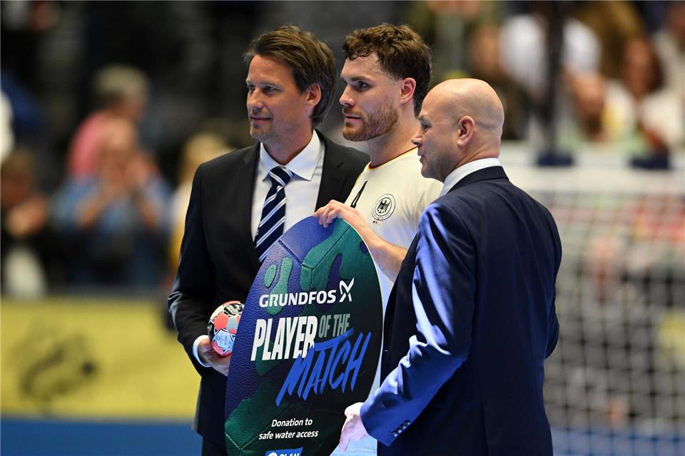 Johannes Golla lieferte zum EM-Auftakt eine überragende Leistung ab. Sina Schuldt/dpa