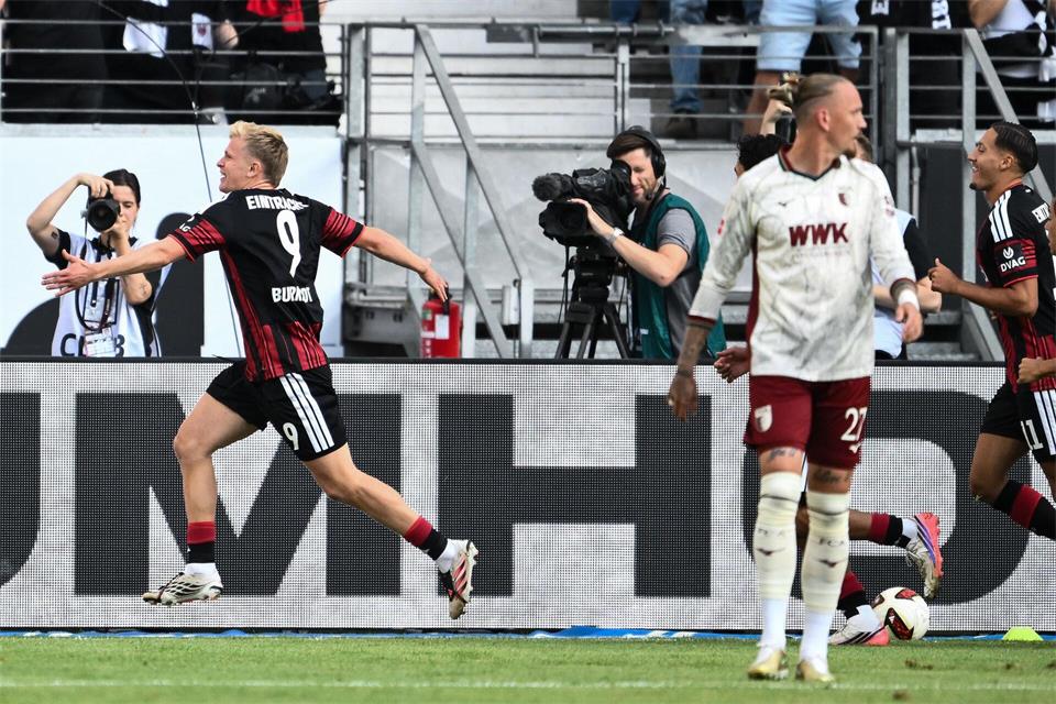 Jonathan Burkardt traf für Eintracht Frankfurt zur frühen Führung.Florian Wiegand/dpa