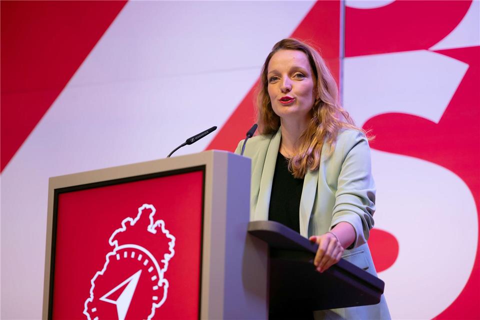 Josefine Koebe, Generalsekretärin der SPD Hessen, zieht eine erste frühe Bilanz nach den Kommunalwahlen. (Archivbild) Christian Lademann/dpa