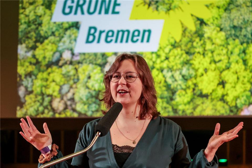 Josephine Assmus steht weiter an der Spitze der Bremer Grünen. Focke Strangmann/dpa