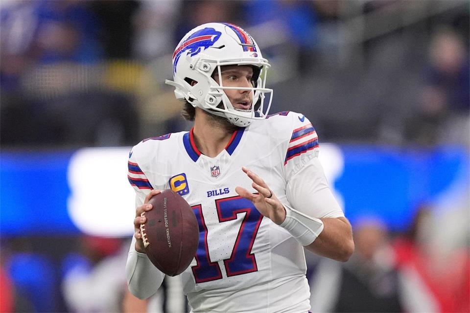 Josh Allen führte die Bills zu einem überzeugenden Sieg.Scott Strazzante/AP/dpa