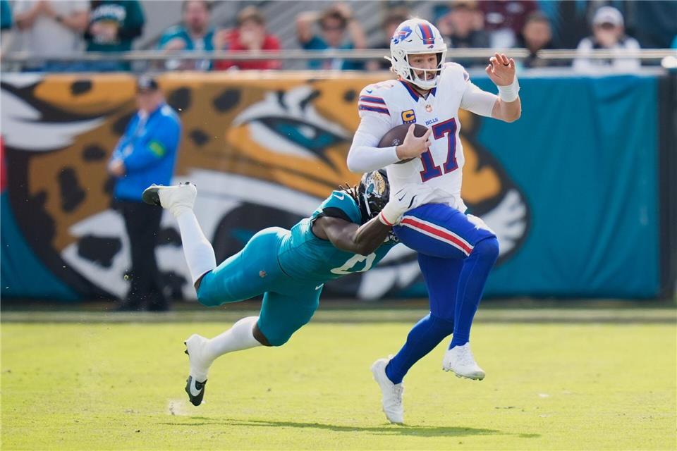 Josh Allen führte die Bills zum ersten Auswärtssieg in den Playoffs seit 1992.John Raoux/AP/dpa