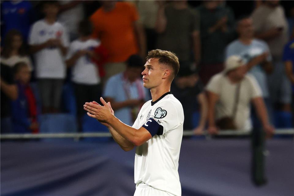 Joshua Kimmich findet nach der Niederlage in Bratislava klare Worte. Christian Charisius/dpa