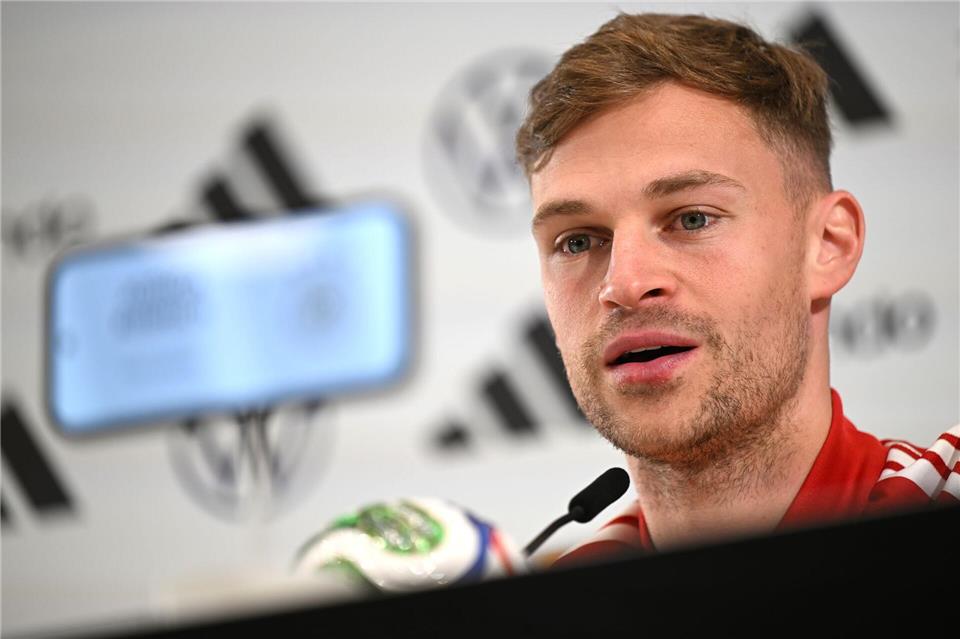 Joshua Kimmich geht als Kapitän auch verbal voran. Federico Gambarini/dpa