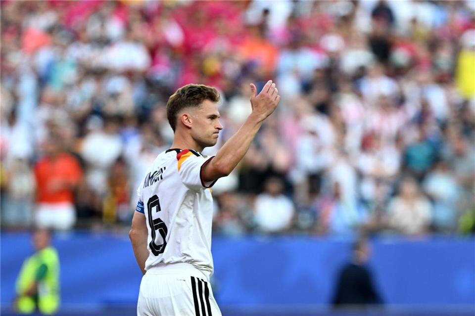Joshua Kimmich muss die nächste schwere Turnier-Enttäuschung verkraften. Federico Gambarini/dpa