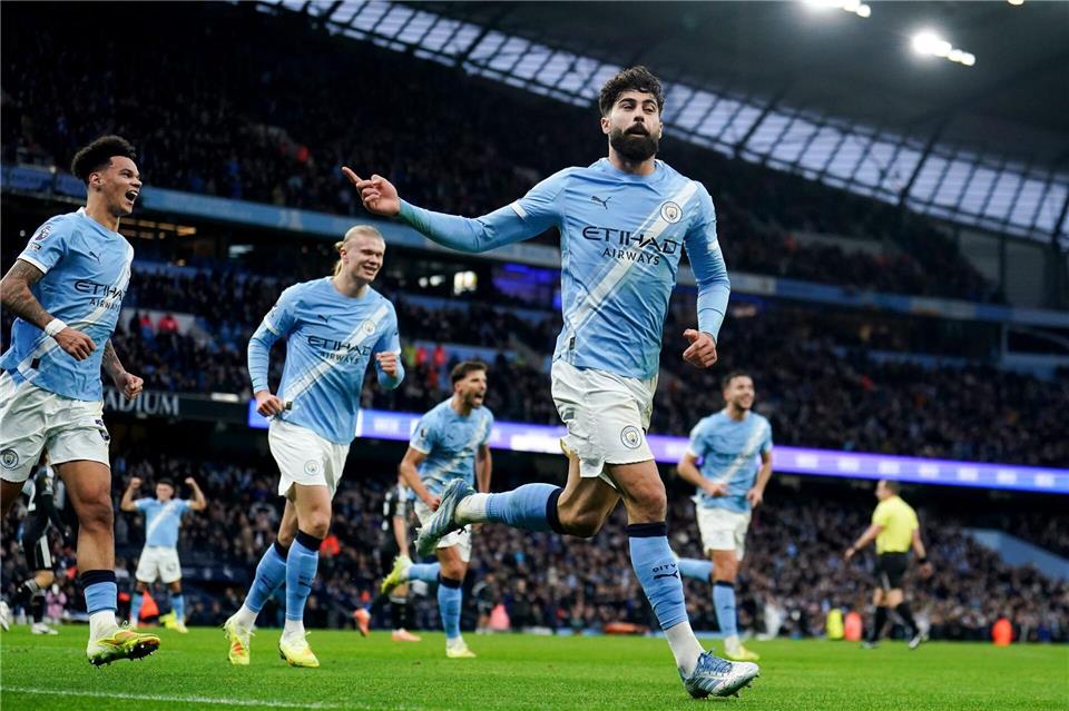 Josko Gvardiol traf beim Erfolg von Manchester City über Leeds United.Martin Rickett/PA Wire/dpa