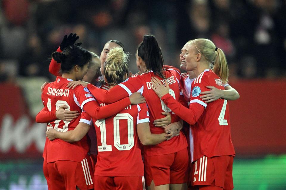 Jubel beim FC Bayern München.Jens Niering/dpa