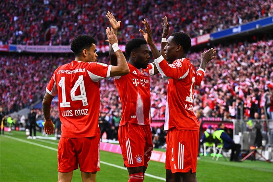 Jubeln die Bayern in Mainz auch ohne etliche Stammspieler? (Archivbild)Tom Weller/dpa