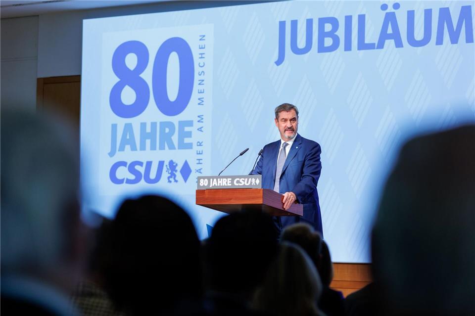 Bilder des Tages  Jubiläumsfeier in München: Söder feiert 80 Jahre CSUMatthias Balk/dpa