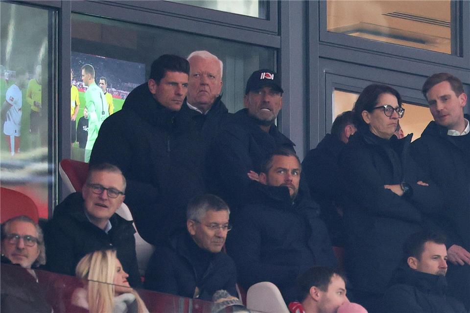 Jürgen Klopp auf der Tribüne des Leipziger Stadions.Jan Woitas/dpa