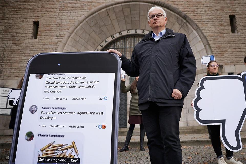 Jürgen Resch, Geschäftsführer der Deutschen Umwelthilfe (DUH) klagt gegen den US-Internetriesen Meta. (Archivbild) Carsten Koall/dpa