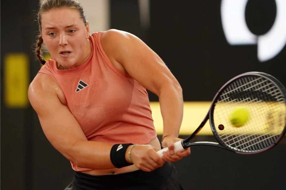 Jule Niemeier hat ihr Auftaktspiel in San Diego gewonnen.